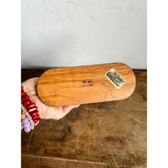 Vintage Spanish Wooden Salt & Pepper Shakers and Stand, Set of 3 - Picture 6 of 7